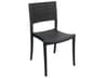 Java Resin Charcoal Stacking Patio Dining Side Chair