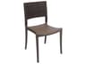 Java Resin Bronze Stacking Outdoor Dining Side Chair