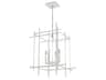 Tura 4-Light Glass Candelabra Geometric Chandelier
