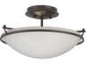 Plain Semi-Flush Ceiling Light Hand-Forged