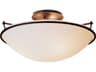 Plain Large Semi-Flush Ceiling Light