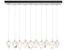Chrysalis 10-Light Small Crystal Pendant A Modern Linear Fixture