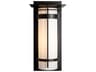 Banded Large Outdoor Sconce With Top Plate