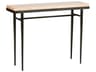 Wick Rectangular Wood Console Table