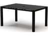 Mode Aluminum Rectangular Outdoor Counter Table with Umbrella Hole