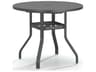 Latitude Aluminum Round Outdoor Counter Table with Umbrella Hole