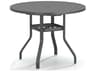 Latitude Aluminum Round Patio Counter Table with Umbrella Hole