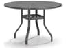 Latitude Aluminum Round Outdoor Patio Counter Table with Umbrella Hole