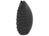 Dierks Ribbed Matte Black Vase