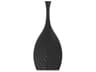 Onion Tapered Matte Black Vase
