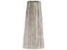 Metallic Silver 8" Chiseled Vase