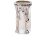 Arctic Glacier Arctic Glacier Glass Pillar Holder with Aluminum Molten Top Short