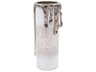 Arctic Glacier Arctic Glacier Glass Pillar Holder with Aluminum Molten Top Tall
