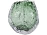 Emerald Crystalized Glass Vase