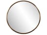 Yorkville Brushed Brass Round Wall Mirror