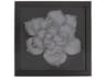 Gray / Gold 26" Magnolia Flower Wood Wall Art