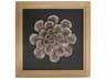 Antique Gold 15" Camellia Flower Wood Wall Art