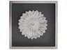 Silver 14" Lotus Flower Wood Wall Art