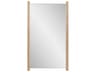 Emil Wooden Brown Rectangular Wall Mirror
