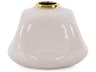 Glossy Neutral Christana Concaved Ceramic Vase