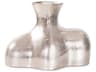 Brushed Silver Eisen Asymmetrical Vase
