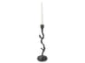 Matte Black Crooked Branch Candlestick