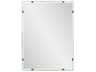 Vivaldo Glass Silver Rectangular Wall Mirror