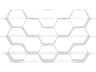 Honeycomb Modular Shelving - White - Configuration F