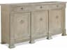 Urban Loft 75" Ash Wood Washed Canvas Sideboard