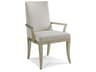 Milan Beige Upholstered Arm Dining Chair