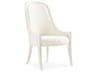 Novella Cherry Wood Upholstered Host Arm Dining Chair