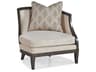 Custom Elements Upholstery Beige Fabric Accent Chair RAF Accent Chair