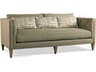 Custom Elements Upholstery Driftwood Green Upholstered Sofa
