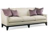 Custom Elements Upholstery Espresso Beige Upholstered Sofa
