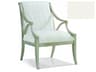 Custom Elements Upholstery Green Fabric Accent Chair