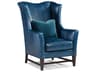 Custom Elements Upholstery Fabric Wing Accent Chair