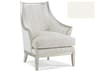Custom Elements Upholstery Gray Fabric Accent Chair
