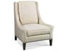 Custom Elements Upholstery Beige Fabric Accent Chair