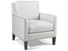 Custom Elements Upholstery Gray Fabric Accent Chair