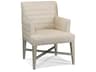 Custom Elements Upholstery Beige Fabric Accent Chair