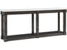 Reimagine Rectangular Stone Black Nickel Console Table