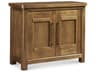 Revival Equestrian Brown Oak Wood Accent Chest