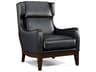 Custom Elements Upholstery Leather Bohicket Accent Chair