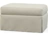 Custom Elements Upholstery Besty Ottoman Skirted