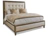 O2 Beige Maple Wood Upholstered Lenore Platforn Bed