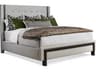 Oasis Gray Hardwood Upholstered Natasha Panel Bed