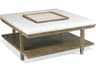 A La Carte Square Fabric Taupe Shagreen Westwood Cocktail Table With Tray