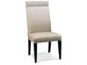 A La Carte Hardwood Beige Upholstered Side Dining Chair