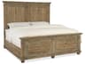 Boheme Light Wood Brown Hardwood California King Panel Bed