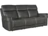 Lyra Zero Gravity Power Sahara Dorian Gray Leather Sofa with Headrest